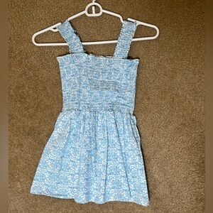 Blue Floral Tank Top